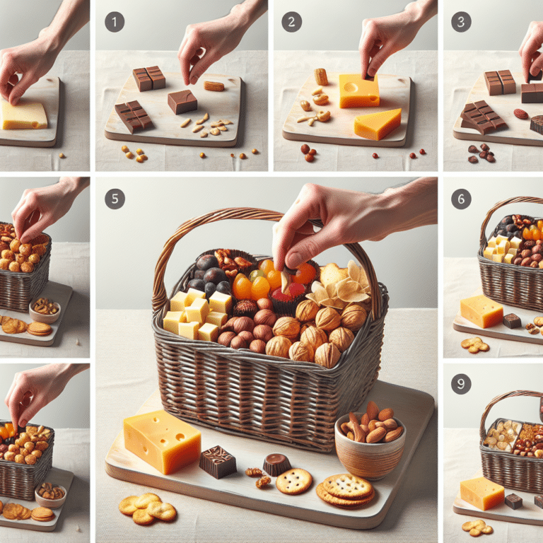 Step-by-Step Guide to Arranging Snacks in Gift Baskets