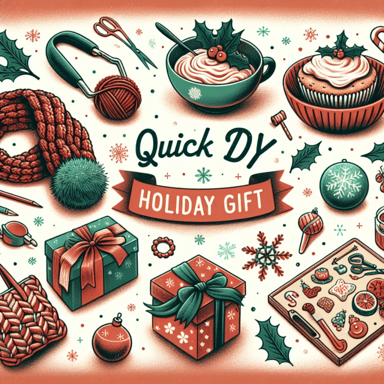 Quick DIY Holiday Gift Ideas
