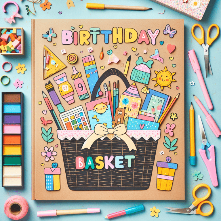 Personalized DIY Birthday Baskets for Kids