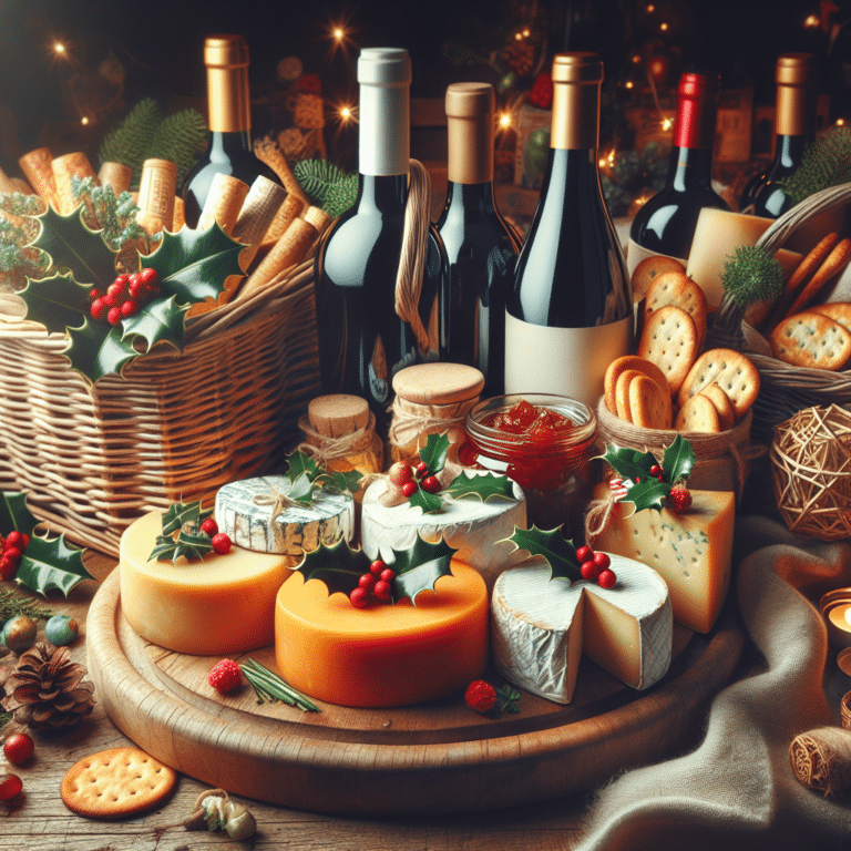 Holiday Wine and Cheese Gift Basket Ideas
